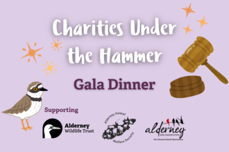 Charities Under the Hammer Gala Dinner, Supporting Alderney Wildlife Trust, Alderney Animal Welfare Society, Alderney Bird Observatory