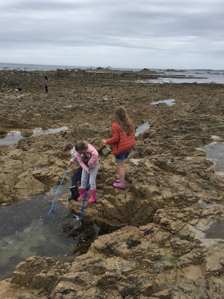 Rockpooling at Clonque