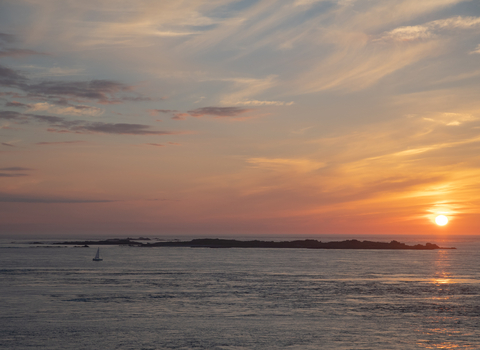 ramsar site sunset